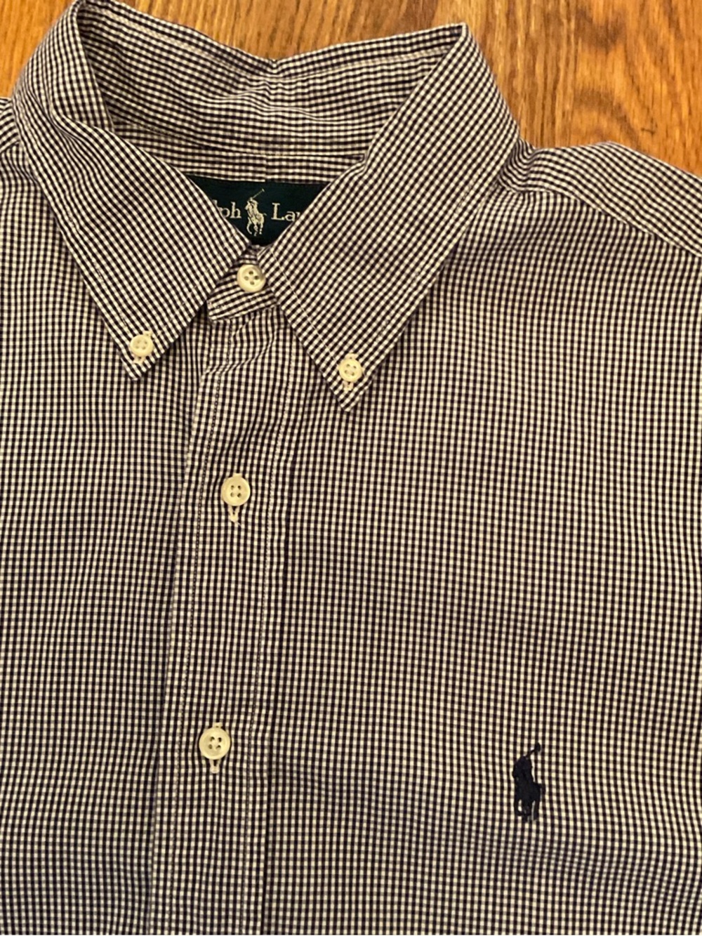 Ralph Lauren Classic Fit Micro Check Button-Down Shirt - Picture 6 of 13